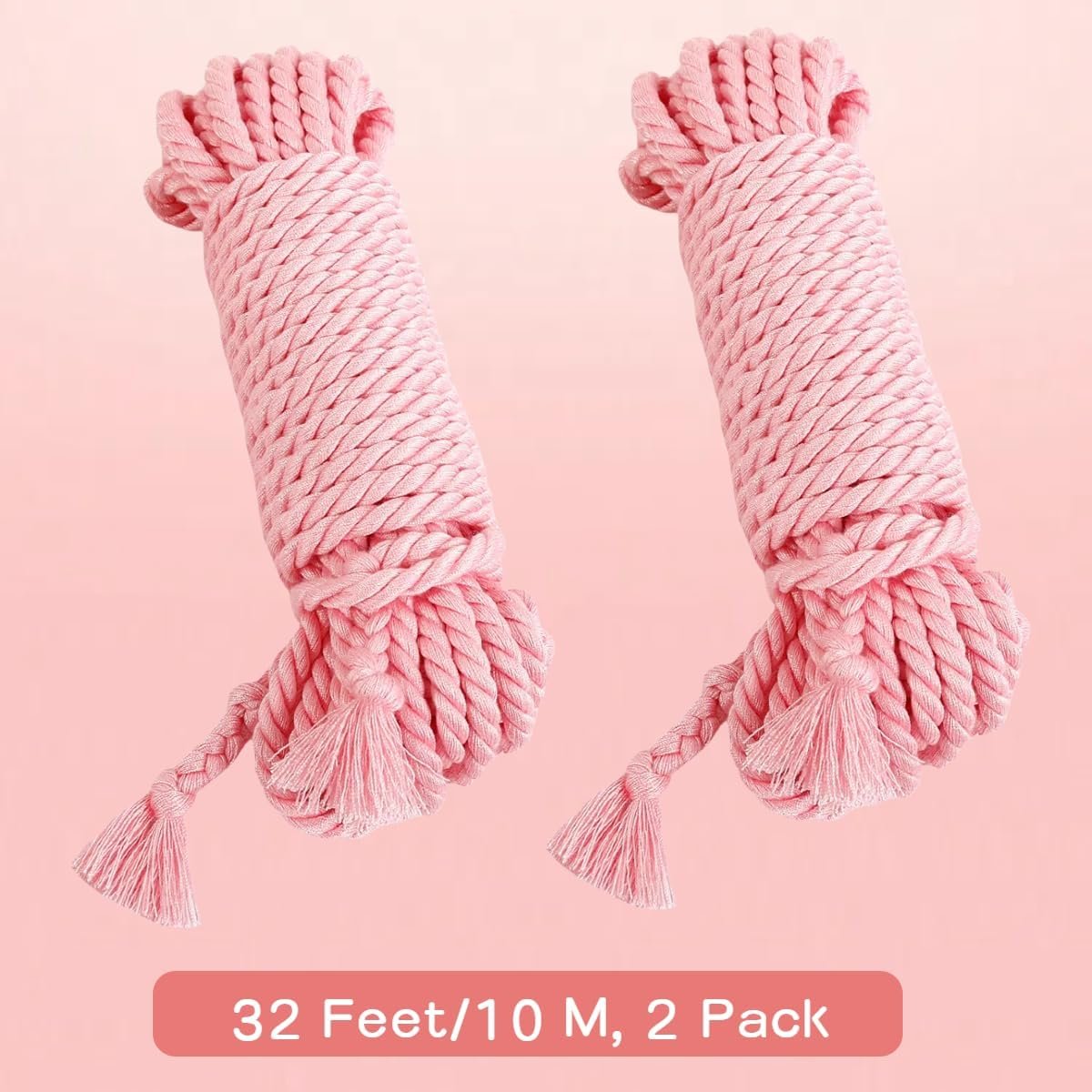 BDSM Bondage Rope Sex Restraints Kit Sex Toys 2 Pcs Cotton Rope Slave SM Adults Games for Couples Women Men 32Ft/10M - Image 4