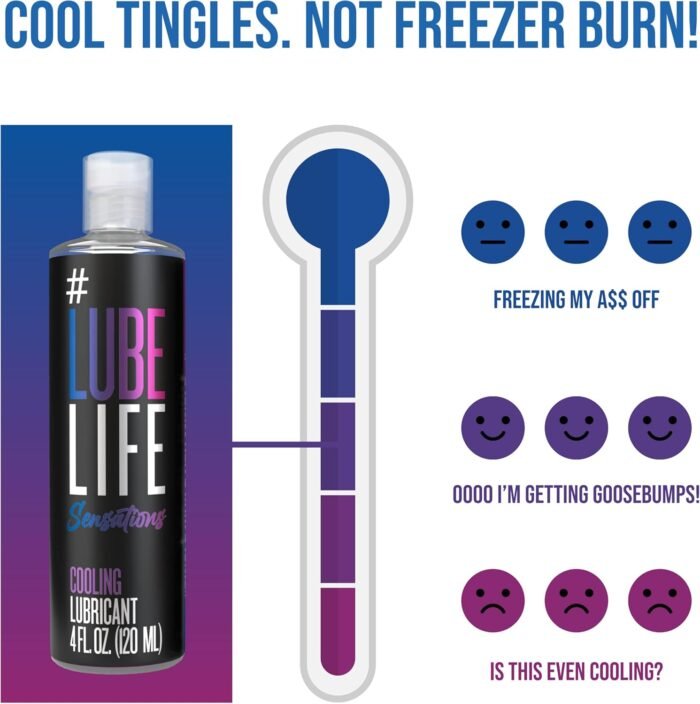 Lube Life Sensations Pleasure Kit Water Based Cooling & Warming Personal Lubricant, for a Tingling and Invigorating Intimate Experience, Lube for Men, Women & Couples, 4Fl Oz (Pack of 2) - Image 5