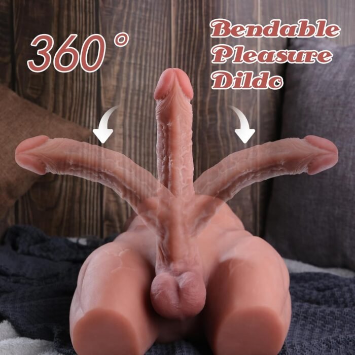 Male Sex Doll for Women with 9.4in Flexible Huge Dildo, 11.7lb Realistic 3D Muscular Male Torso Sex Doll with Tight Anal Butt for Men Gay Couple, Big Penis Female Masturbation Sex Toys for Vagina Play - Image 2
