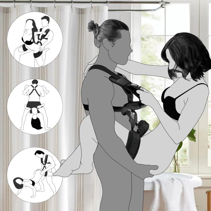 Adult Sex Toys BDSM Bondage Love Slings for Couples, Sex Swing Set with Adjustable Straps, Soft Plush Padding Mat, Sex Restraints Toys, Holds up to 300lbs - Image 2