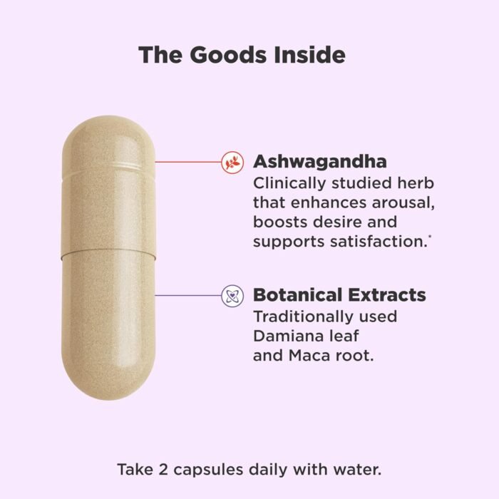 OLLY Lovin Libido Capsules, Boost Desire With Ashwagandha, Maca & Damiana, Vegetarian, Supplement for Women, 20 Day Supply - 40 Count - Image 3