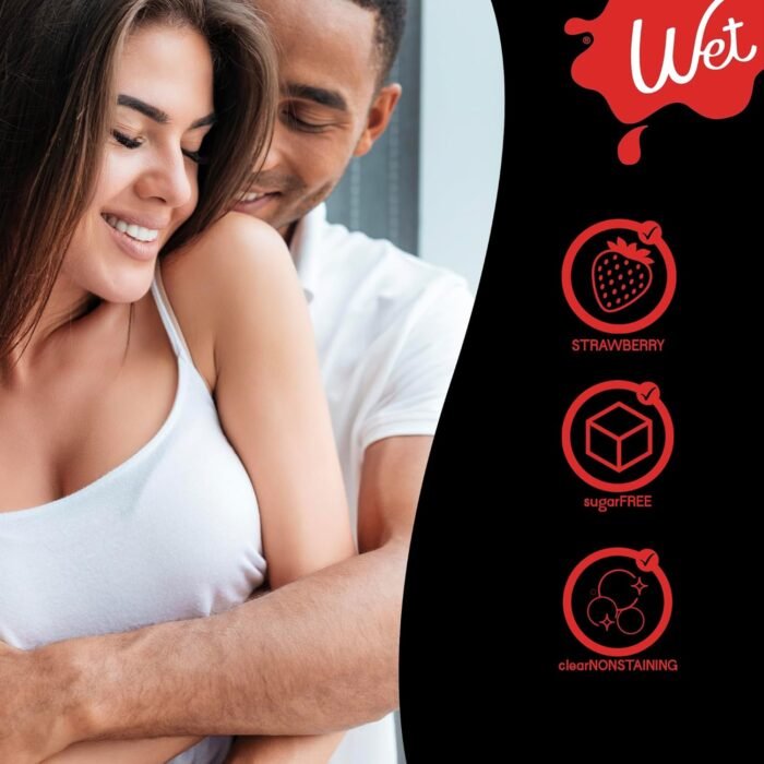 Wet Fun Flavors Sexy Strawberry 4 in 1 Warming Flavored Tasty Lube 3 FL Oz, Premium Personal Lubricant, Men, Women & Couples, Foreplay & Massage, Paraben Free, Gluten Free, Stain Free, Sugar Free - Image 4