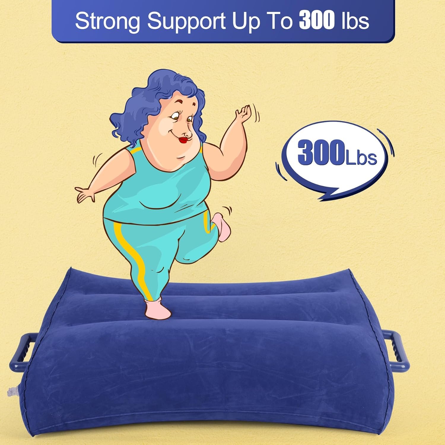 Sex Pillow Couples Sex Toys - Sex Chair with Handles, ACUMUM Sex Furniture for Bedroom Support Up to 300 Lbs, Inflatable Sex Wedge Sofa Adult Sex Toys, Sex Position Cushion for Couple Sex Things - Image 2