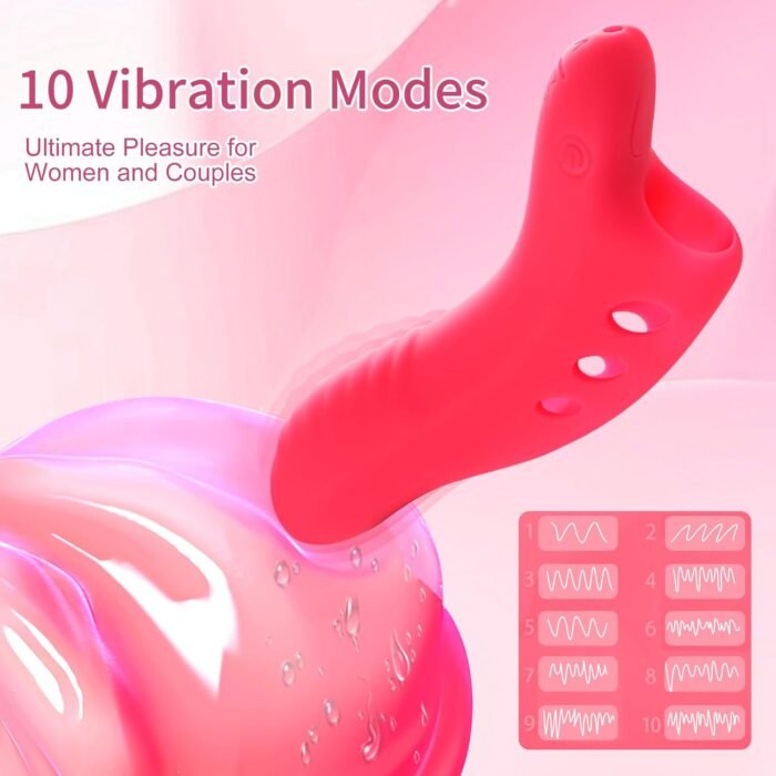 Sex Toys Finger Vibrator for Women: Female G Spot Clit Stimulation for Couples Sexual Pleasure - Quiet Mini Adult Toy with 10 Vibrating Modes for Foreplay Bedroom Shower Travel Gift - Image 3