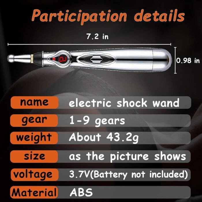 Electric Shock Wand with 9 Modes, BDSM Bondage Restraint Game Gear Sex Things for Couples Kinky G spot Clitoris Labia Shocker Wand Nipples Electrical SM Slave Punishments Estim Sex Toys - Image 5