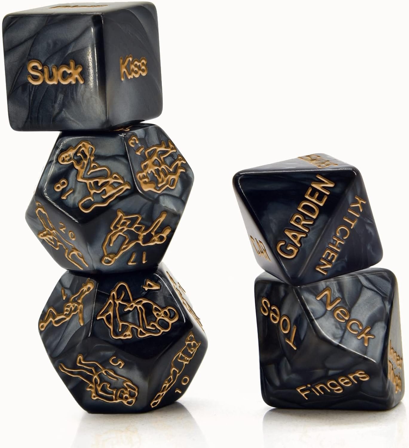 Sex Dice Naughty Positions Dice for Adult Couple Sex Games Romantic Foreplay Couple Sex Toy for Lover 5 PCS - Image 9
