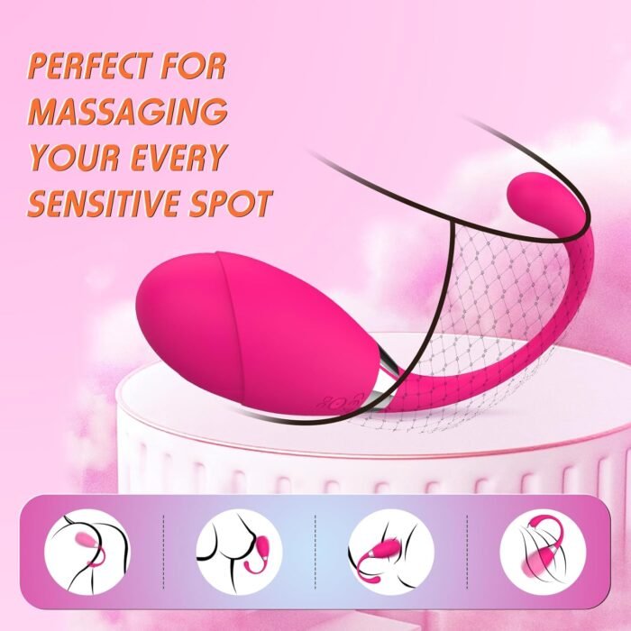 Remote Control Vibrator Bullet G Spot Wearable Panty Vibrator, Egg Mini Vibrators for Clitoral Vagina Stimulator Rose Anal Dildo Vibrating Adult Toys Female Sex Toys for Women Couples Pleasure Games - Image 6