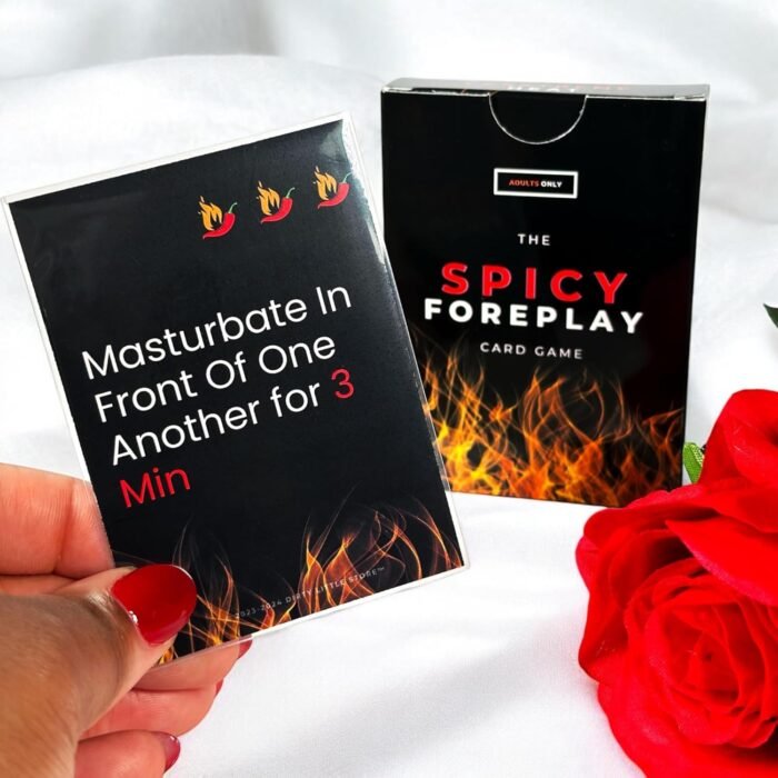 Bedroom Game for Adult Couples - The Spicy Foreplay Card Game for Him or Her; Spicy Gift for Couples Date Night Card Game with Pre-Sleeved Cards (26 Prompts) - Image 7