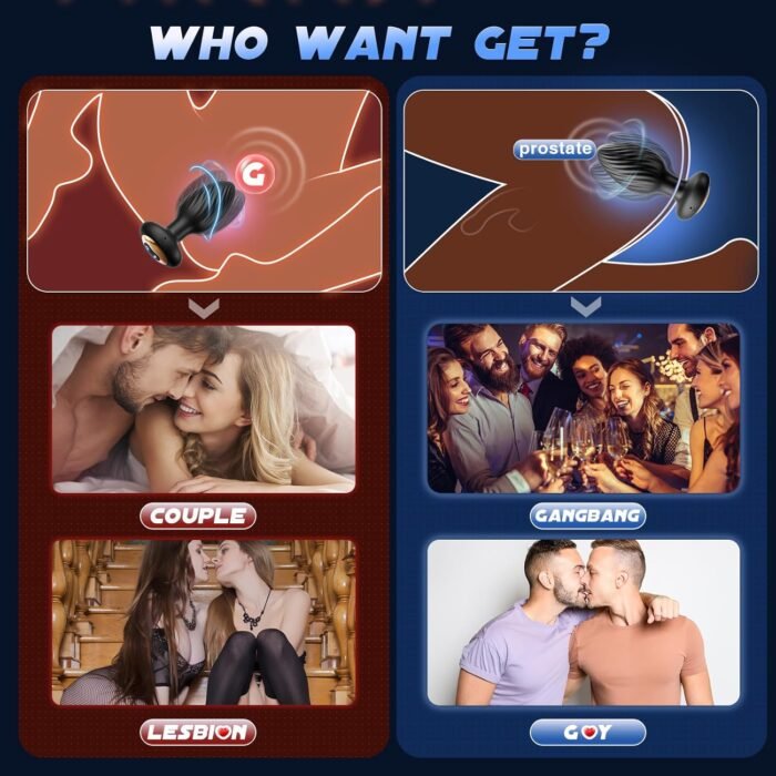 360° Rotation Adult Sex Toys for Men Prostate Massager - Swirl Surround Stimulate Prostate Point APP Remote Control, Adult Toys Anal Plug Vibrating Butt Plug with 9 Vibrating, Anal Toys Vibrator Mens - Image 7