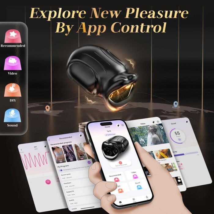 Male Sex Toys for Men - Male Masturbator Penis Vibrator with 10 Vibrating & APP, Mouth Blowjob Male Stroker Trainer Adult Toys for Prolong Endurance, Pocket Pussy Mens Sex Toy Sex Machine - Image 6