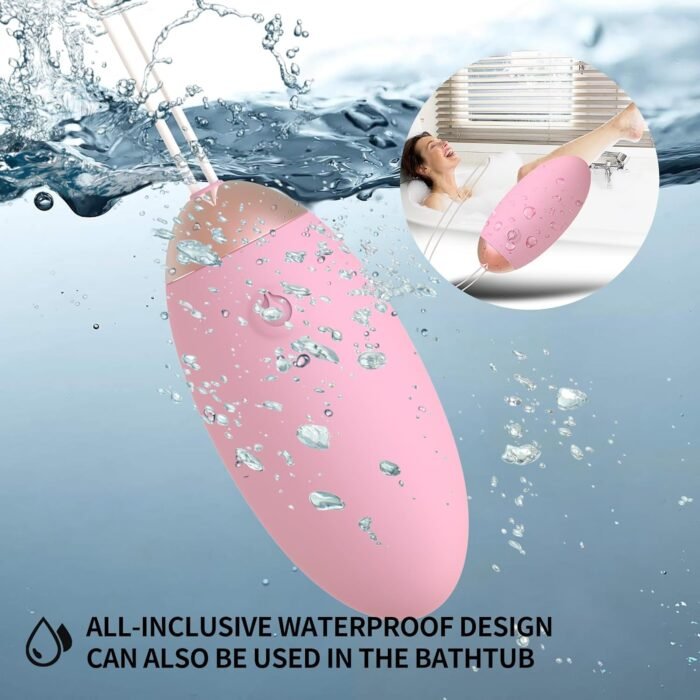 Women's Remote Control Vibrator, Wearable Wireless Remote Control Vibrator Adult Toy, Mini Egg-Shaped Vibrator Bullet, Women's Vibrating Ball, Small Pink rem - Image 6