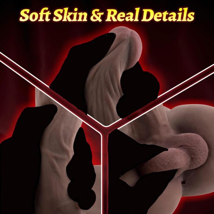 Male Sex Doll with Flexible Dildo Realistic Huge Cock, Black Men Sex Dolls for Women, Male Sex Doll Torso Tight Anal Hole 8in Cock for Female Masturbation, Unisex Masturbator Toy for Gay Couple 7lb - Image 3