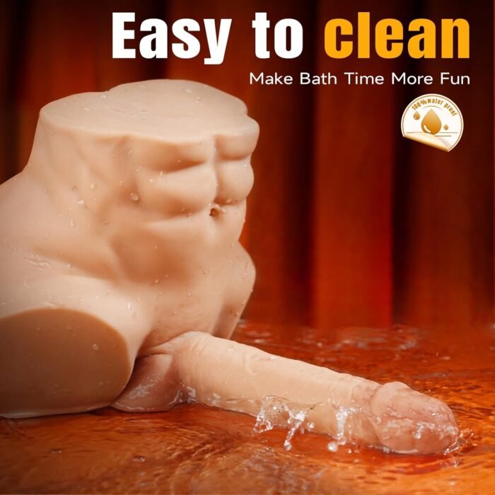 6.8LB Male Sex Doll with Dildo, Adult Torso Sex Doll Toys with 7.08in Huge Dildos for Women Masturbation, Unisex Masturbator Sex Toy with Penis Tight Anal for Gay Les Men Couple - Image 5