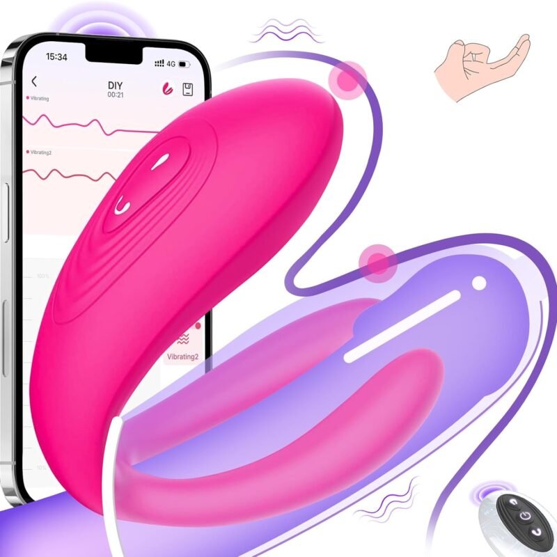 Wearable Remote Control Vibrator - BIG SHOCKED Adult Sex Toys for Women Couples Female Sex Toy G Spot Vibrater Clitoral Penis Vibrators with 10 Powerful Vibrating Dildo Sexual Pleasure Tools for Women