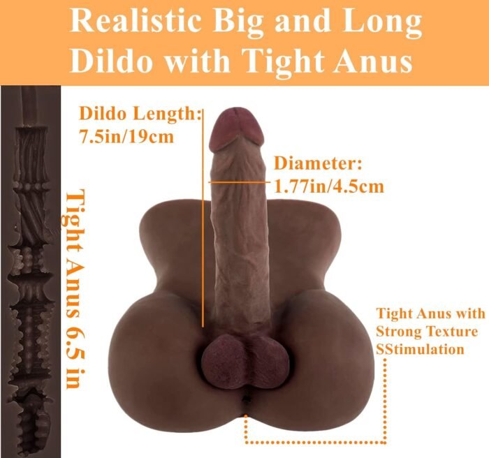 Male Sex Doll for Women Sex Toys Male Torso Dildo Sex Doll with Realistic Sex Huge Cock 7.1in for Female Masturbation Sex Toy for Women Gay Couple Adult Sex Doll for Woman Sex 6.2lb - Image 6