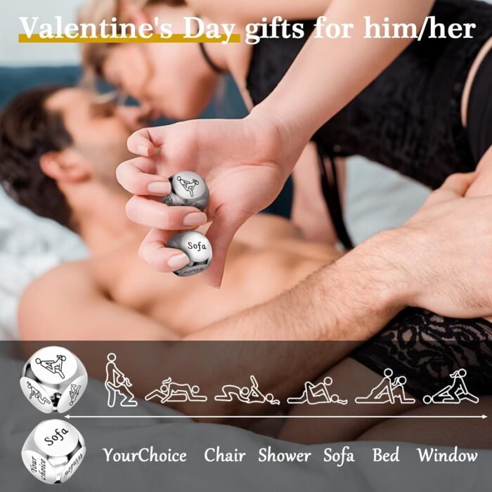 Sex Dice Sex Game Adult Toys - Couple Sex Toys for Sex Games Enhance Intimacy, Funny Foreplay Sex Toys Suitable for Anniversary Wedding Honeymoon Gifts Birthday for Her Him - Image 3