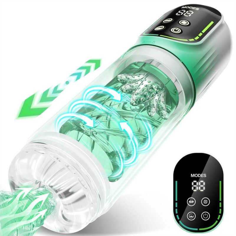Automatic Male Masturbator Penis Pump, Male Sex Toys for Men Sex Toy Adult Toys Pocket Pussy Male Stroker Male Masturbators with 3 Pump & 7 Thrusting Rotating Vibrating Sucking Sex Machines & Devices
