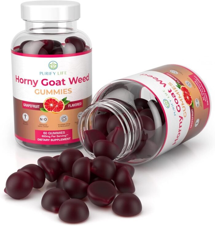 Potent Horny Goat Weed for Men and Women (Max Potency Chews 800mg), Horny Goat Weed Extract Gummies for Energy Management, Performance and Stamina - Vegan, Gluten-Free, Natural Grapefruit Flavor - Image 9