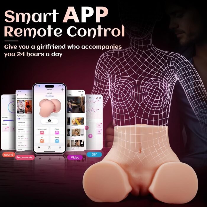Vibrating Sex Doll Male Sex Toy for Men, BIG SHOCKED Automatic Male Masturbator Mens Sex Dolls Electric Pocket Pussy Fleshy Stroker Sex Toys & 12 Vibration Adult Toys 3D Lifelike Soft Butt Vagina Anal - Image 4