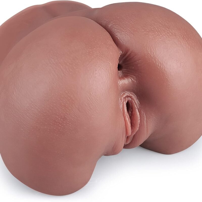 Sex Dolls Male Masturbator Sex Toys for Men, Adult Toy Fleshy Pocket Pussy with Vagina & Anal Dual Channel Female Torso Stroker, Brown Realistic Male Sex Toy Dolls Masturbators (7x6x4.6 inches,4.5lbs)