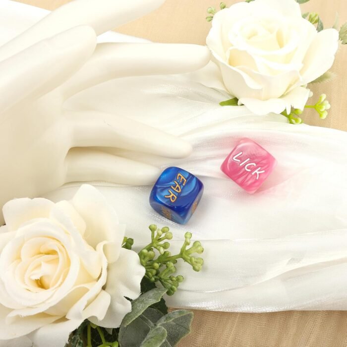 Romantic Naughty Dice Set for Adults Couple Funny Dice Couples Game for Anniversary Valentines Day Wedding Gift,Couple Game Choices,36 Ways to Play (Pink+Blue) - Image 5