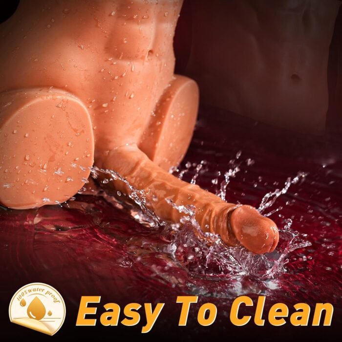 10.8LB Male Sex Doll with Flexible Dildo, Isskis Realistic Sex Dolls 6.8in Huge Cock for Female Masturbation, Tight Anal Butt for Gay Sex Toys, Unisex Masturbator Sex Doll for Women Men Couple Sex Toy - Image 6