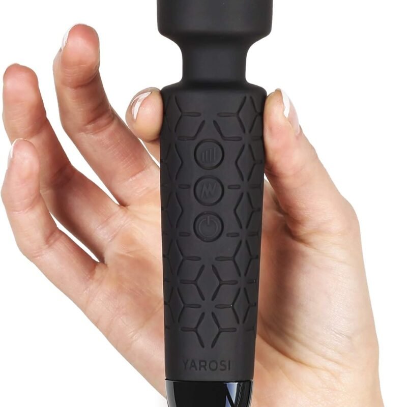 Yarosi Micro Personal Massage Device Smallest and Strongest Cordless Handheld Massager - Powerful - Best for Travel - Magic Stress Away - Perfect on Back Legs Hand Pains and Sports Recovery
