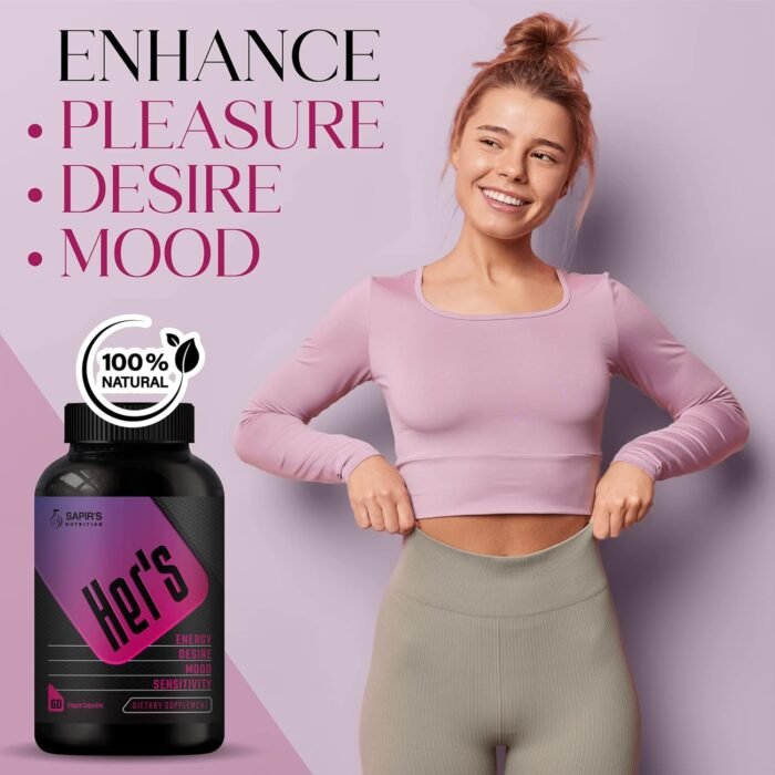 Female Libido Booster for Women - Increase Passion, Desire & Excitement - Relieve Stress, Reduce Dryness & Heighten Sensitivity, Hers Hornygoatweed Energy Supplement for Women in the Mood Enhancer - Image 6