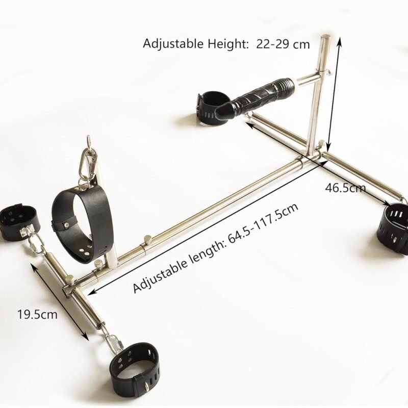 Sex Fucking Machine Heavy Duty Bondage Bar Kit BDSM Tie Toture Rack Dildo Handcuffs Ankle Cuffs Collar Tie Stand Up Restraint Furniture BDSM