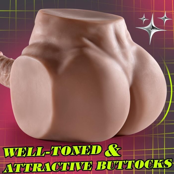 Male Sex Doll with Realistic Thick Dildo and Testis Male Masturbator Torso Butt with Tight Anal Hole Unisex Sex Toy for Gay Men Couples Masturbation 7.7 LB Adult Realistic Sex Dolls - Image 3