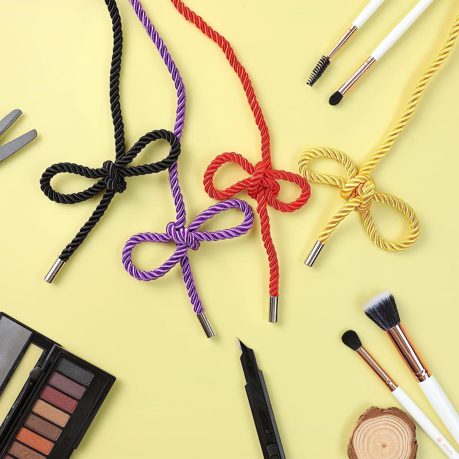 Silk Rope Long Rope, Skin Friendly Soft Rope Durable, 32 Feet 8 mm Multipurpose Long Satin Braided Twisted Rope (Black, Red) - Image 5