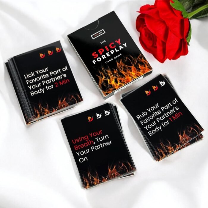 Bedroom Game for Adult Couples - The Spicy Foreplay Card Game for Him or Her; Spicy Gift for Couples Date Night Card Game with Pre-Sleeved Cards (26 Prompts) - Image 3