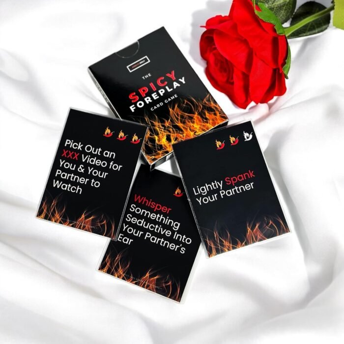 Bedroom Game for Adult Couples - The Spicy Foreplay Card Game for Him or Her; Spicy Gift for Couples Date Night Card Game with Pre-Sleeved Cards (26 Prompts) - Image 4