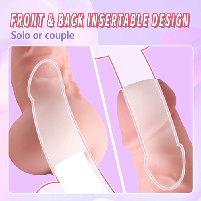 2 in 1 Dildo Gay Sex Toy Male Masturbator with Penetrable Pee-Hole and Anus, Lifelike Dildo Shape Pocket Pussy with Balls and Vein, Sex Doll for Men Gay Couple - Image 2