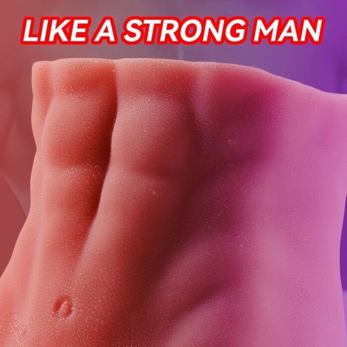 Male Sex Doll with Flexible Dildo, 2 in 1 Realistic Torso Sex Dolls 7 Inches Huge Penis for Masturbation, Tight Anal Hole for Gay Sex Toys Unisex Masturbator for Women Men Couple Sex Toy Torso Dildo - Image 4