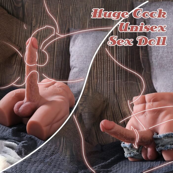 Male Sex Doll for Women with 9.4in Flexible Huge Dildo, 11.7lb Realistic 3D Muscular Male Torso Sex Doll with Tight Anal Butt for Men Gay Couple, Big Penis Female Masturbation Sex Toys for Vagina Play - Image 4