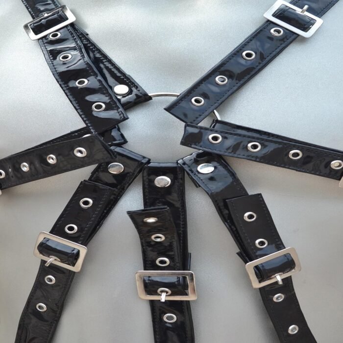 PU Leather Harness For Men Body Chest Belt Sexy Clubwear Male Bdsm Clothes Lingerie for Sex - Image 5