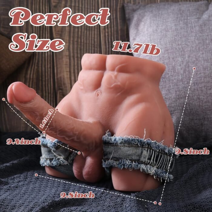 Male Sex Doll for Women with 9.4in Flexible Huge Dildo, 11.7lb Realistic 3D Muscular Male Torso Sex Doll with Tight Anal Butt for Men Gay Couple, Big Penis Female Masturbation Sex Toys for Vagina Play - Image 5