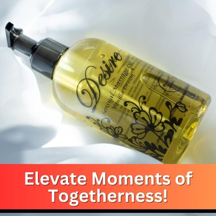 Desire Sensual Massage Oil for Date Night | Best Massage Oil for Couples | All Natural with Sweet Almond, Grapeseed & Jojoba for Smooth Glide & Moisturized Skin 8oz - Image 7