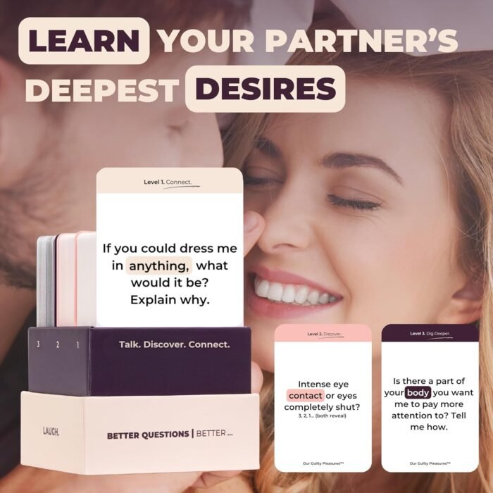 Couples Games for Adults - The Best Spicy Conversation Cards - Perfect for Date Night - 120 Cards - 3 Exciting Levels - Image 2