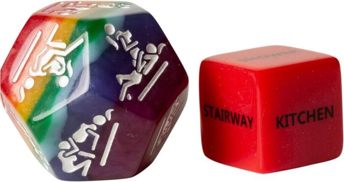 Women LGBTQ+ 5 Sex Dice Set for Couples, Pride Sex Game. Naughty Love Dice, Adult Game Night, Men Model Available, Sex Party Dice, Sex Positions, Lesbian Valentines Gift Toy. Gay Romance - Image 6
