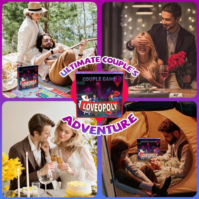 LOVEOPOLY - Couple Board Game for Date Night, Romantic Gift for Him and Her, Boyfriend, Girlfriend, Wife, Husband, Wedding, or Anniversary - Image 7