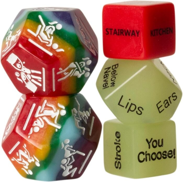 Women LGBTQ+ 5 Sex Dice Set for Couples, Pride Sex Game. Naughty Love Dice, Adult Game Night, Men Model Available, Sex Party Dice, Sex Positions, Lesbian Valentines Gift Toy. Gay Romance - Image 8