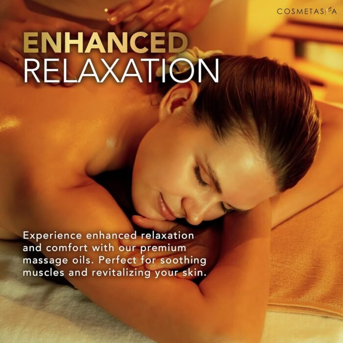 Cosmetasa Luxury Spa Gift Set for Women & Men - Relaxation Lavender Massage Oil, Citrus Coconut Massage Oil, Arnica Sore Muscle Massage Oil with Hot Stones, Roller Ball and Thumb Saver Massage Tools - Image 8