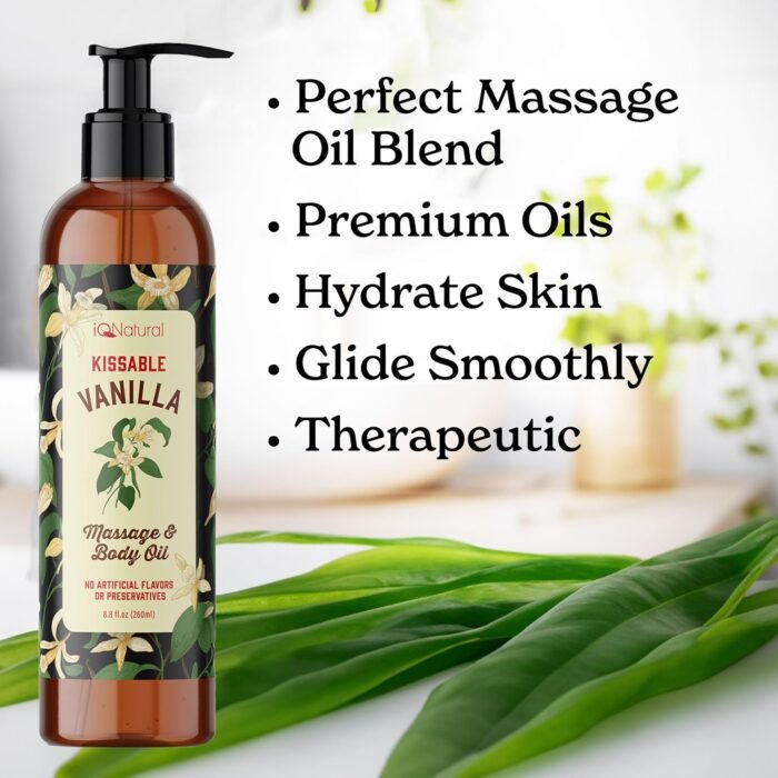 Edible Massage Oils for Date Night, Massage Oils for Massage Therapy, Edible Body Oil for Intimacy, Sensual Massage Oil, Warming Massage Oils for Date Night Heat Edible, Couples Massage Oil–8oz(237ml) - Image 2