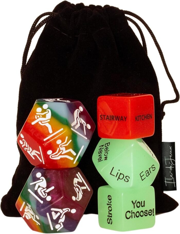 Men LGBTQ+ 5 Sex Dice Set for Couples, Pride Sex Game. Women Model Available, Naughty Love Dice, Adult Game Night, Sex Party Dice, Sex Positions, Gay Valentines Gift Toy. Gay Romance
