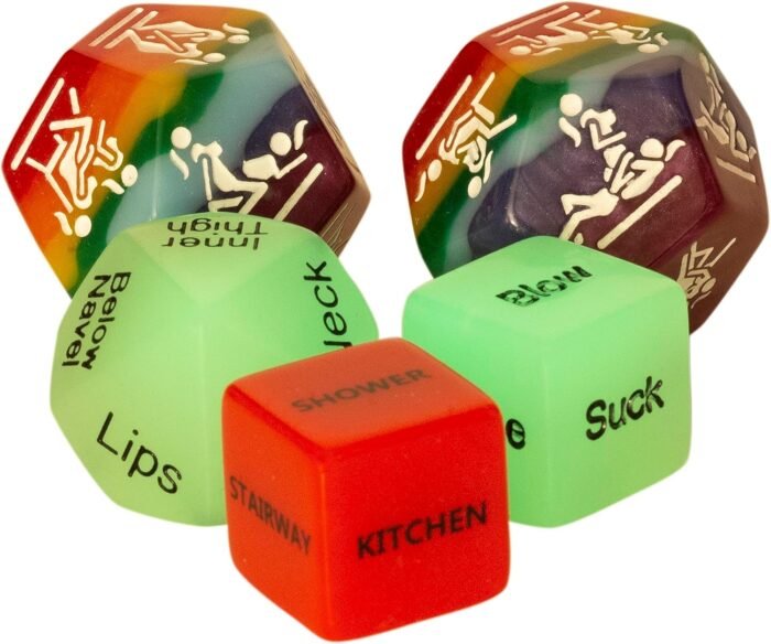 Women LGBTQ+ 5 Sex Dice Set for Couples, Pride Sex Game. Naughty Love Dice, Adult Game Night, Men Model Available, Sex Party Dice, Sex Positions, Lesbian Valentines Gift Toy. Gay Romance - Image 5