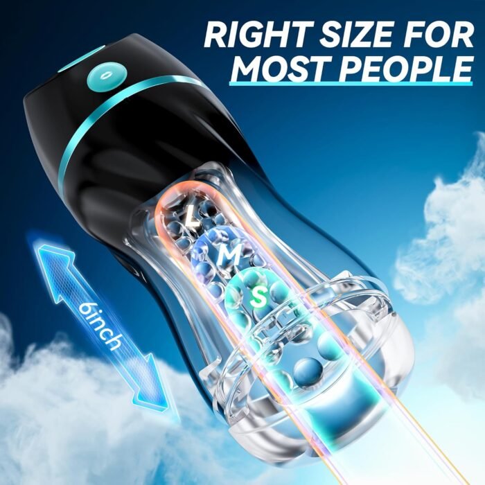 EINSEO Automatic Sucking Male Masturbators - Upgraded 7 Vibration & Suction Hands Free Pocket Pussy Male Stroker with 3D Realistic Textured, Blowjob Toy Mens Adult Male Sex Toys for Men Sex Machine - Image 5