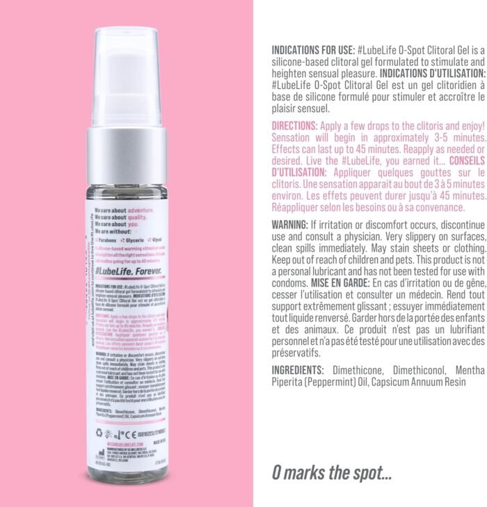 #LubeLife O-Spot Clitoral Gel, 1oz Warming Silicone-Based Stimulant for Women and Couples, Intense Stimulating Arousal Gel, Heightens Pleasure, for External Use Only - Image 7