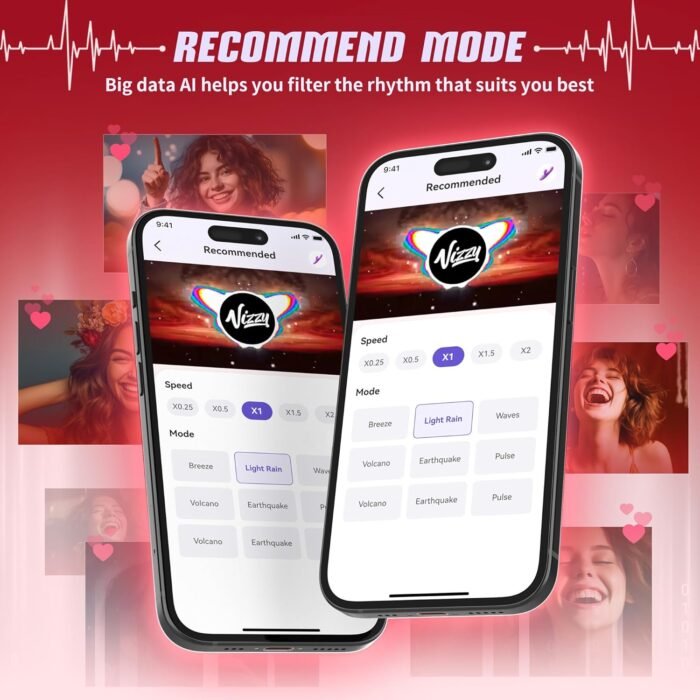Vibrator Thrusting Dildo for Women Toendi G Spot Vibrator Clitoral Stimulator Sex Toys Dildos Vibrator with 10 Vibration 7 Thrust Mode with Licking, Rabbit Vibrators Adult Sex Toy for Women and Couple - Image 5
